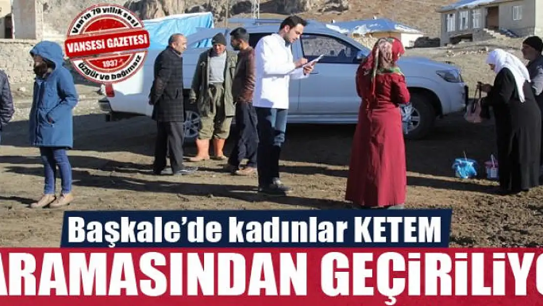 Başkale'de kadın taramadan geçiriliyor 