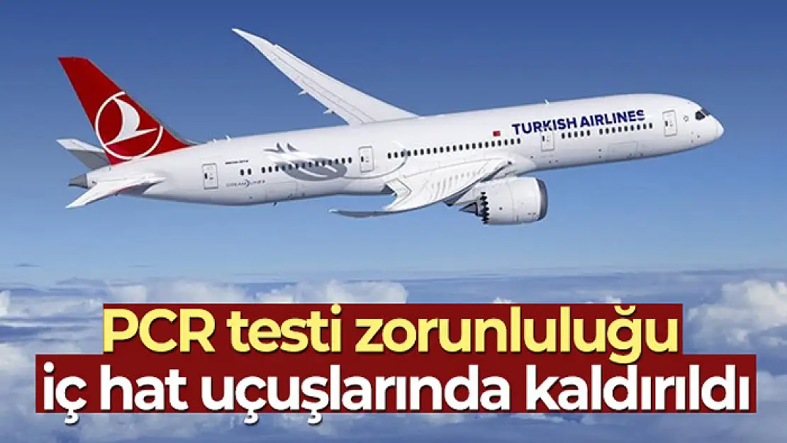 İç hat uçuşlarında yeni karar, PCR testi zorunluluğu kalktı