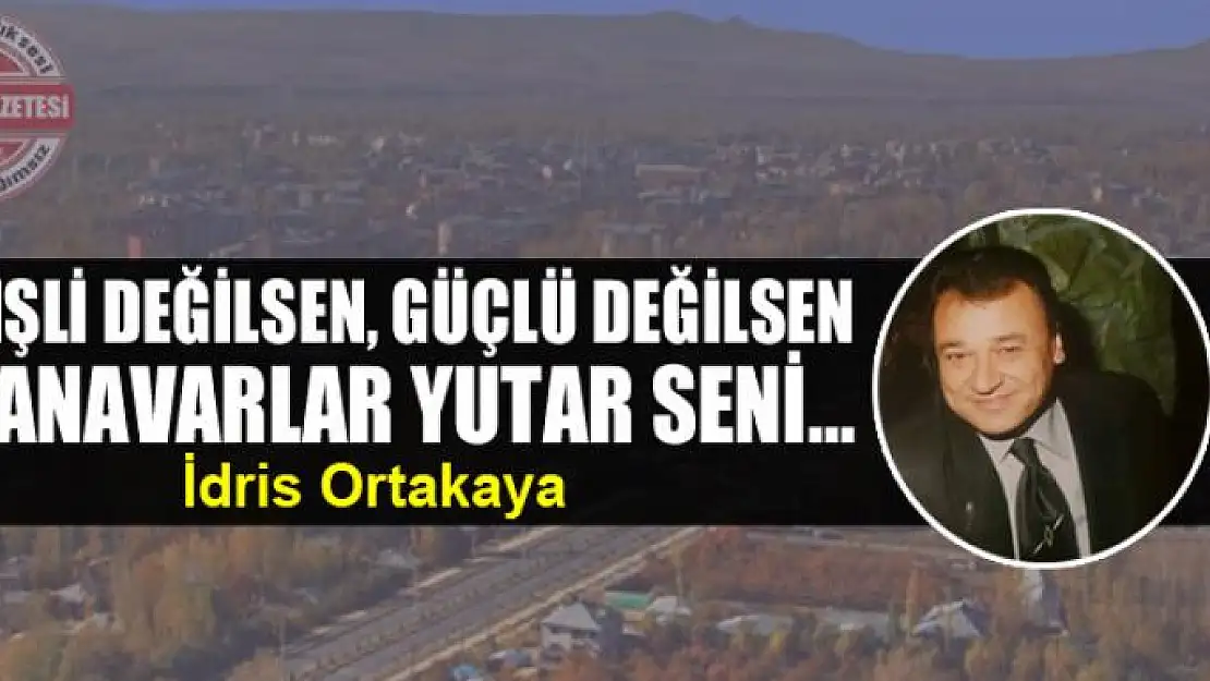 Dişli değilsen, güçlü değilsen canavarlar yutar seni…