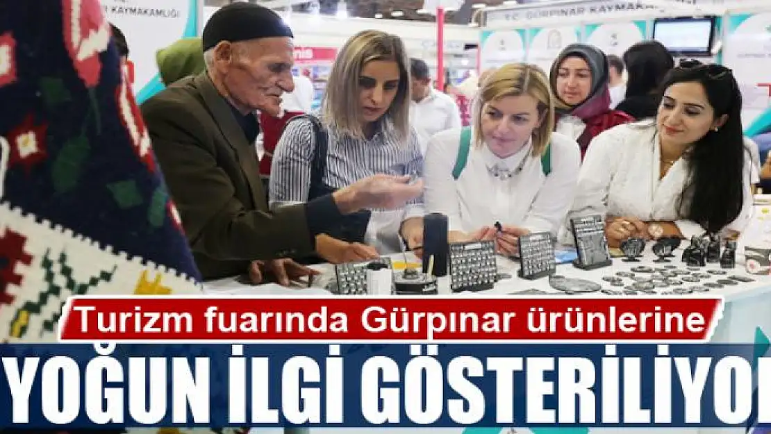 Turizm fuarında Gürpınar ürünlerine yoğun ilgi