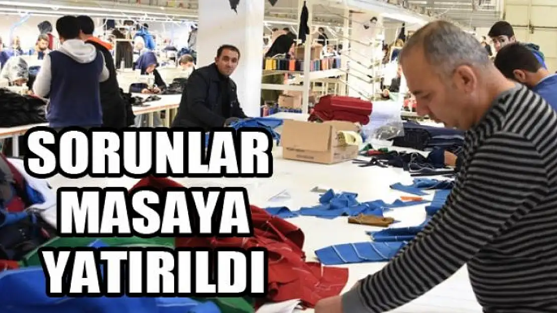 Tekstilkentin sorunları masaya yatırıldı 