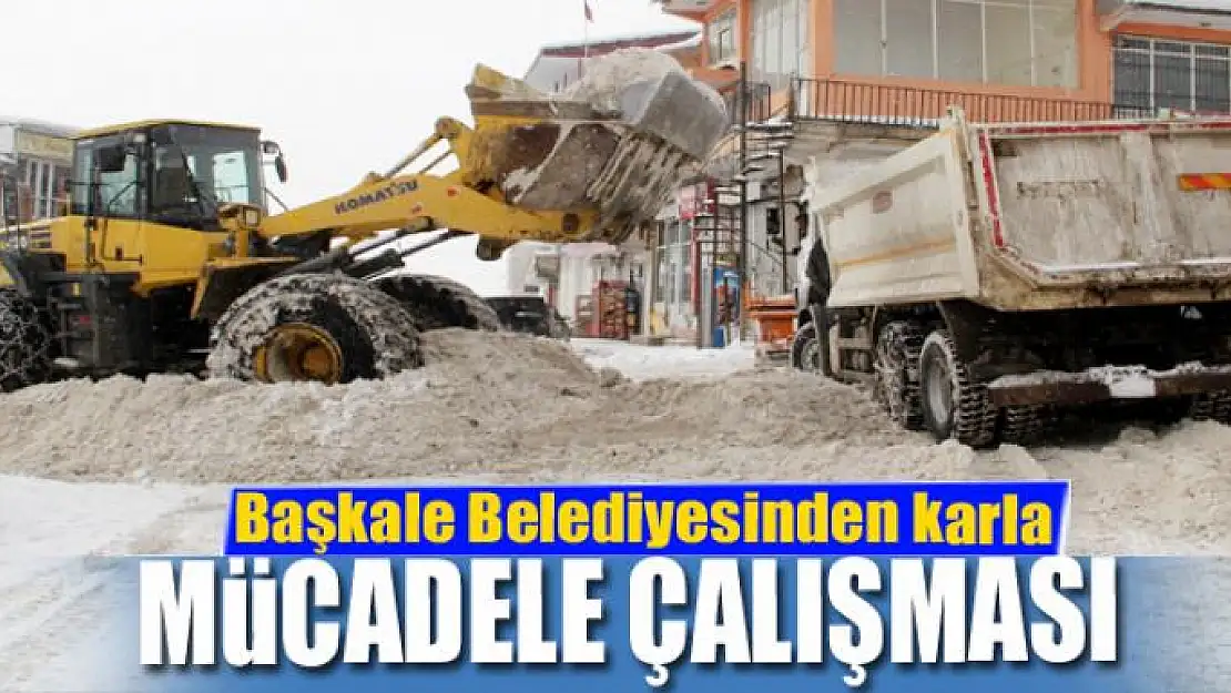 Başkale Belediyesinden karla mücadele çalışması