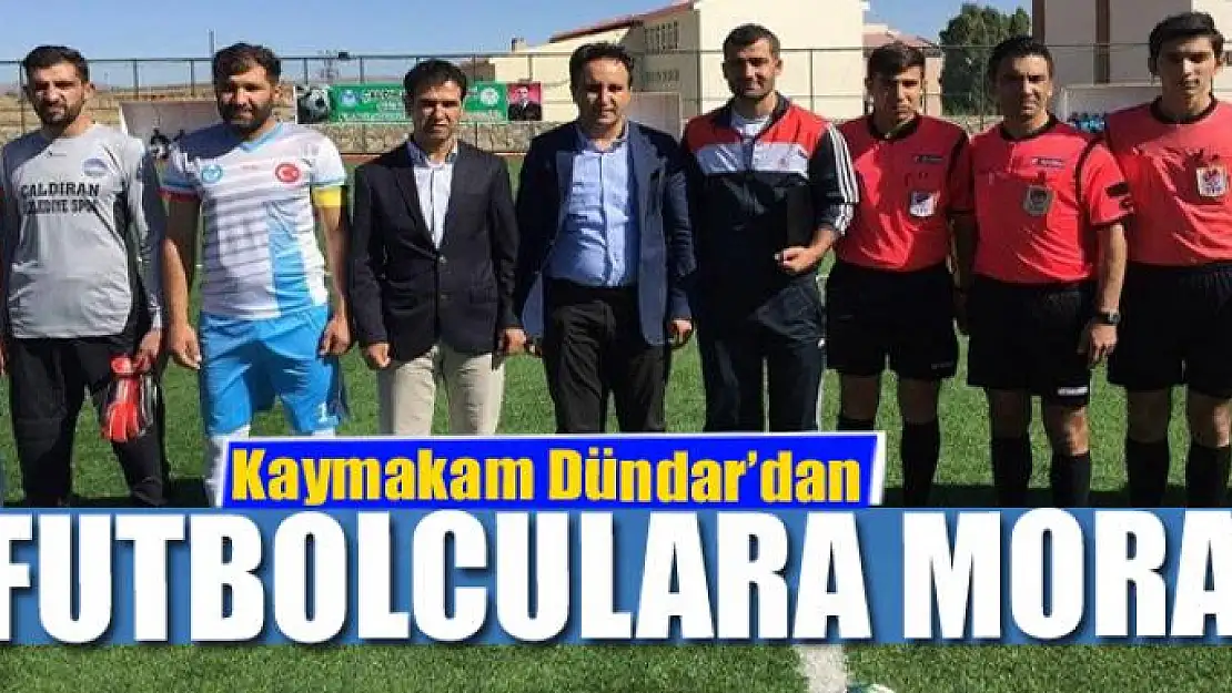 Kaymakam Dündar'dan futbolculara moral 