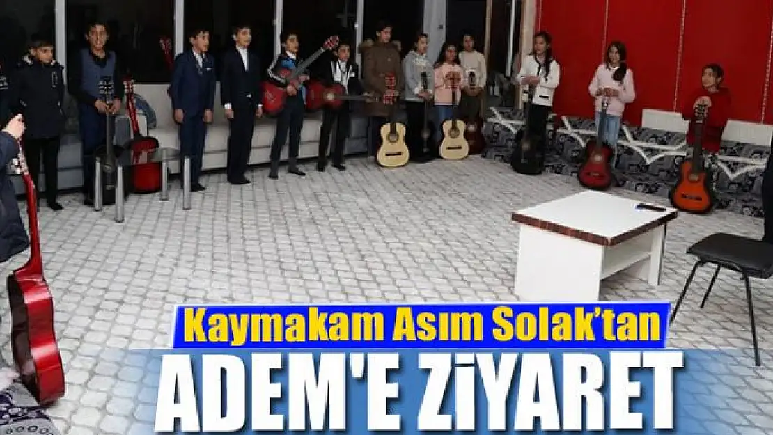 Kaymakam Asım Solak'tan ADEM'e ziyaret