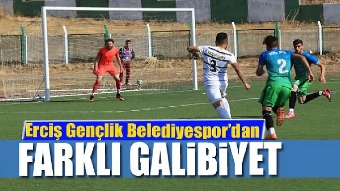 Erciş Gençlik Belediyespor'dan farklı galibiyet 