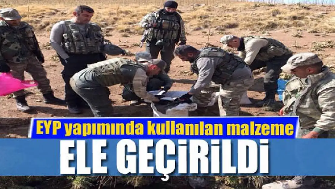 EYP yapımında kullanılan malzeme ele geçirildi