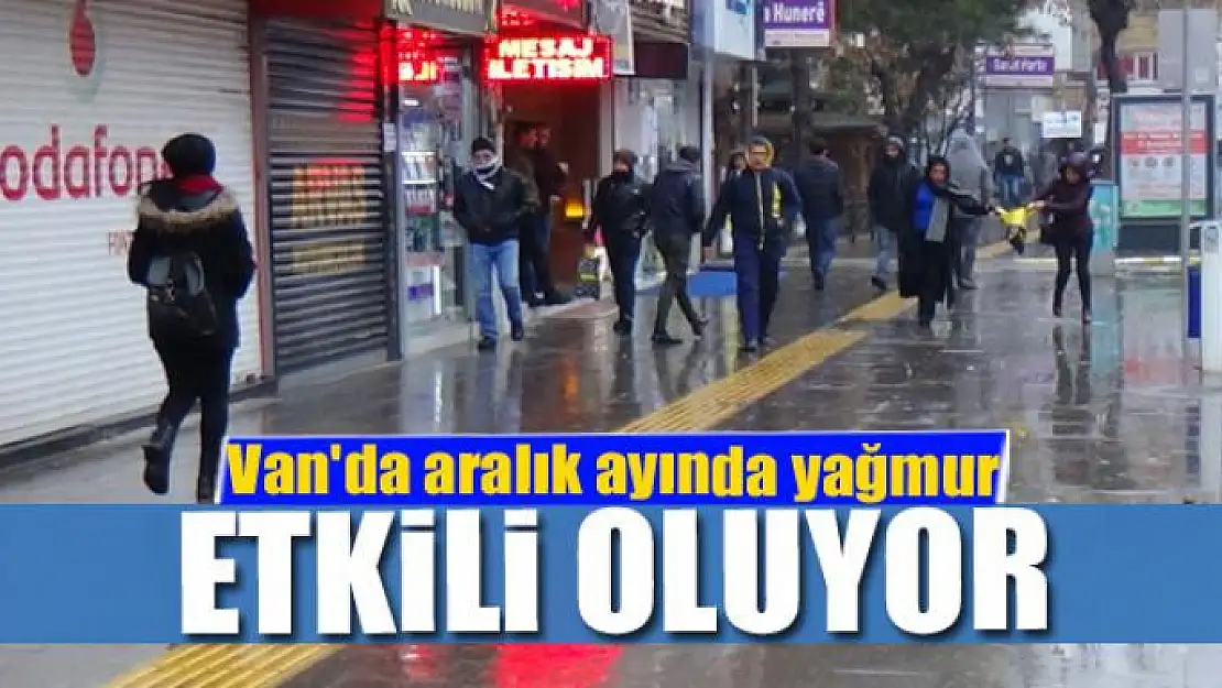 Van'da aralık ayında yağmur etkili oluyor 