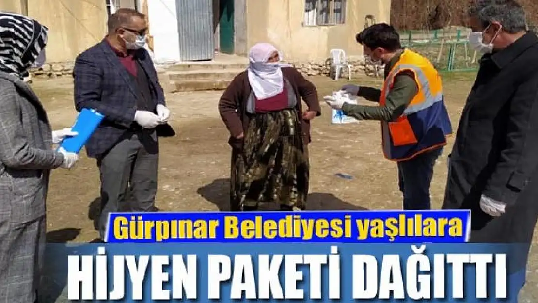 Gürpınar Belediyesi ilçede bulunan tüm yaşlılara hijyen paketi dağıttı