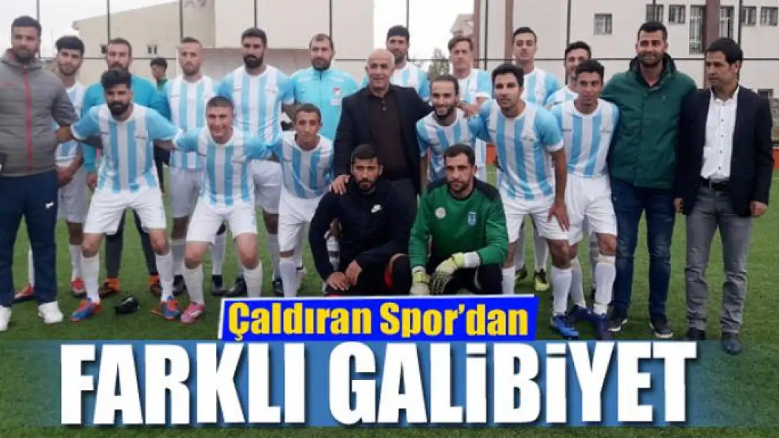 Çaldıran Spor'dan farklı galibiyet