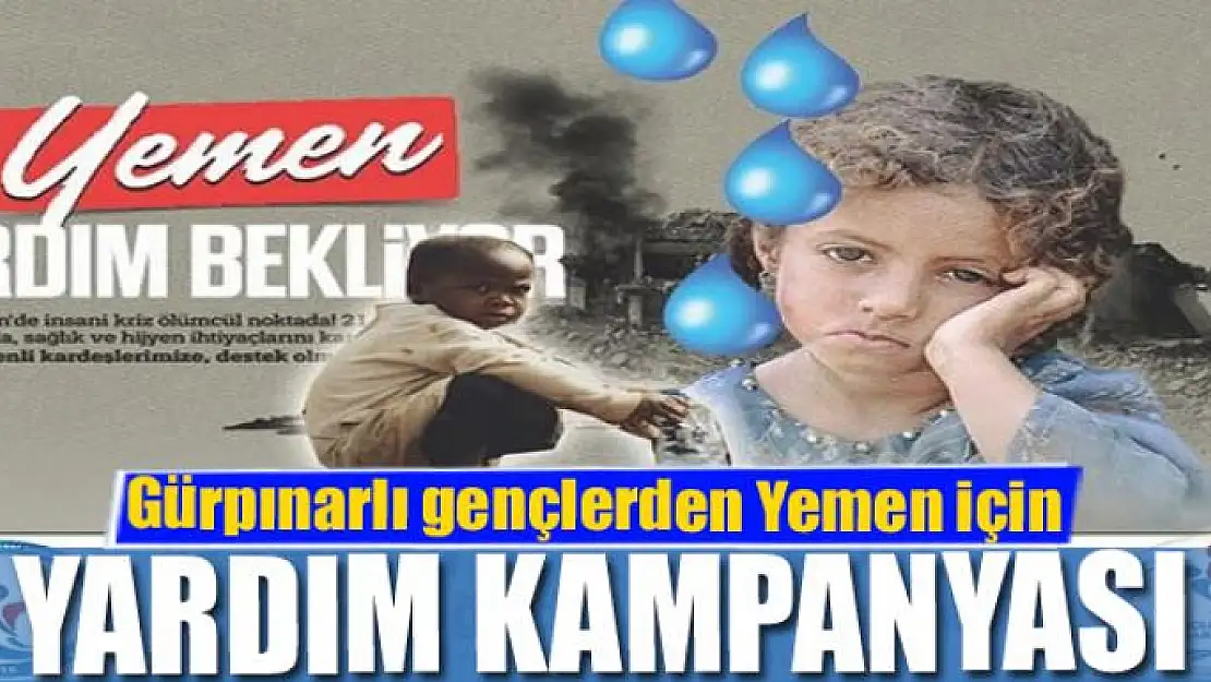 Gürpınarlı gençlerden Yemen için yardım kampanyası