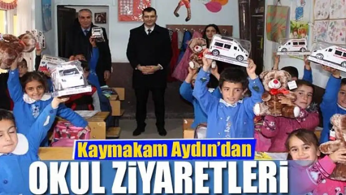 Kaymakam Aydın'dan okul ziyaretleri