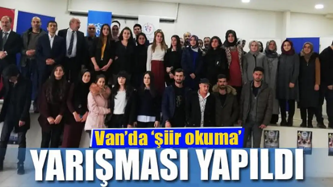 Van'da 'şiir okuma' yarışması