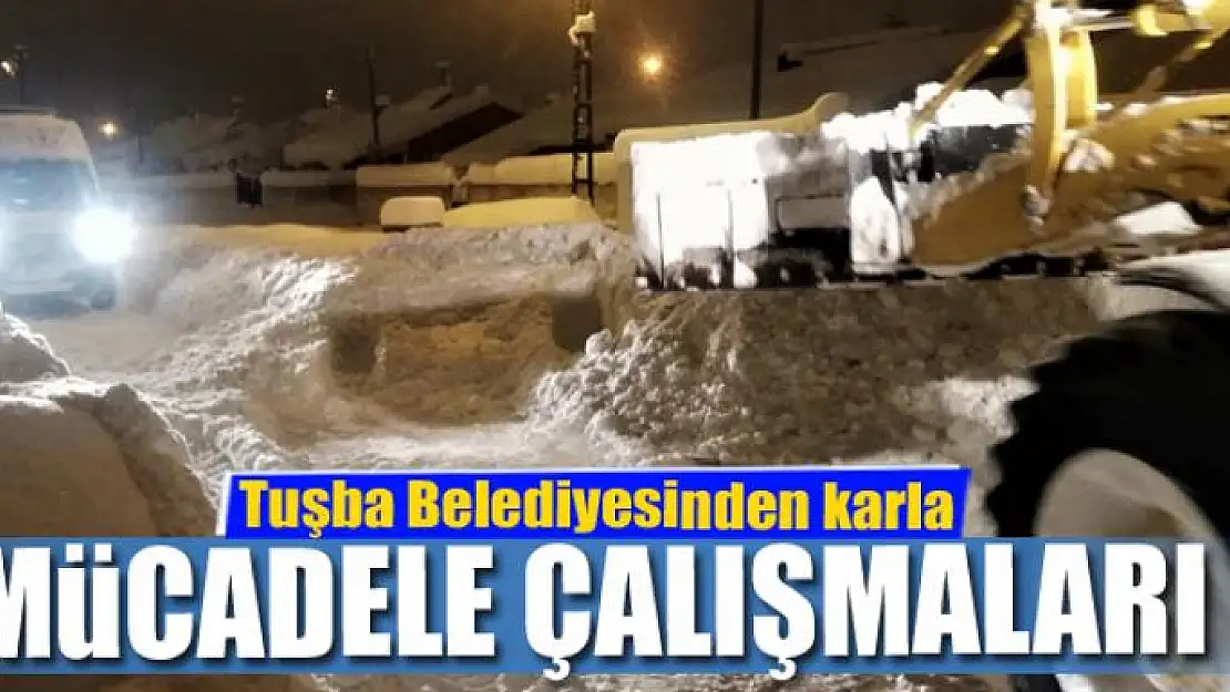 Tuşba Belediyesinden karla mücadele çalışmaları