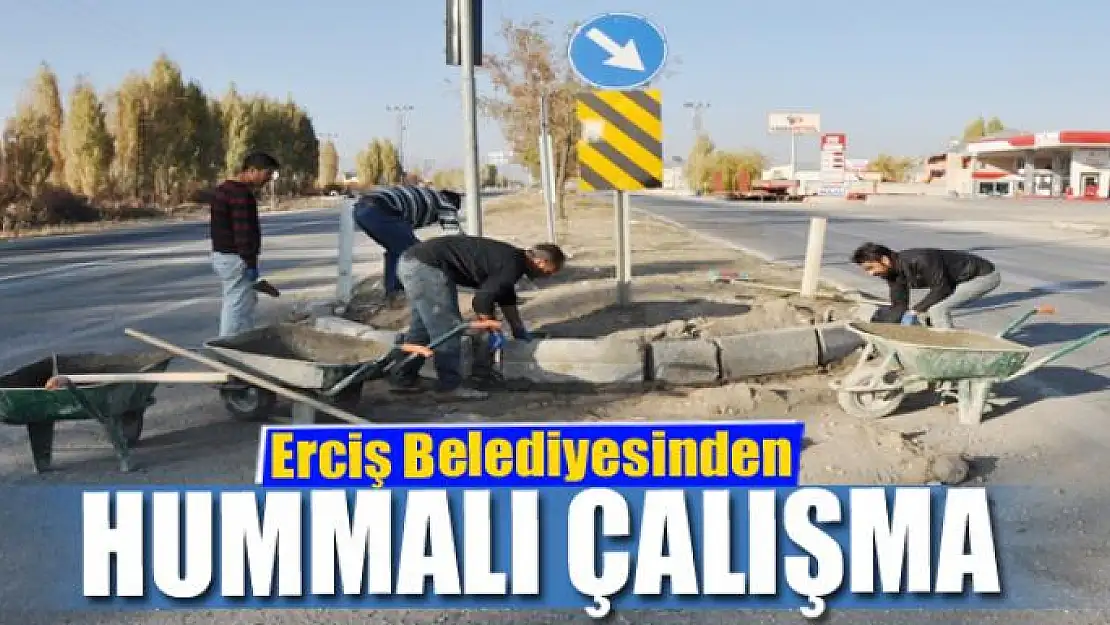 Erciş Belediyesinden hummalı çalışma