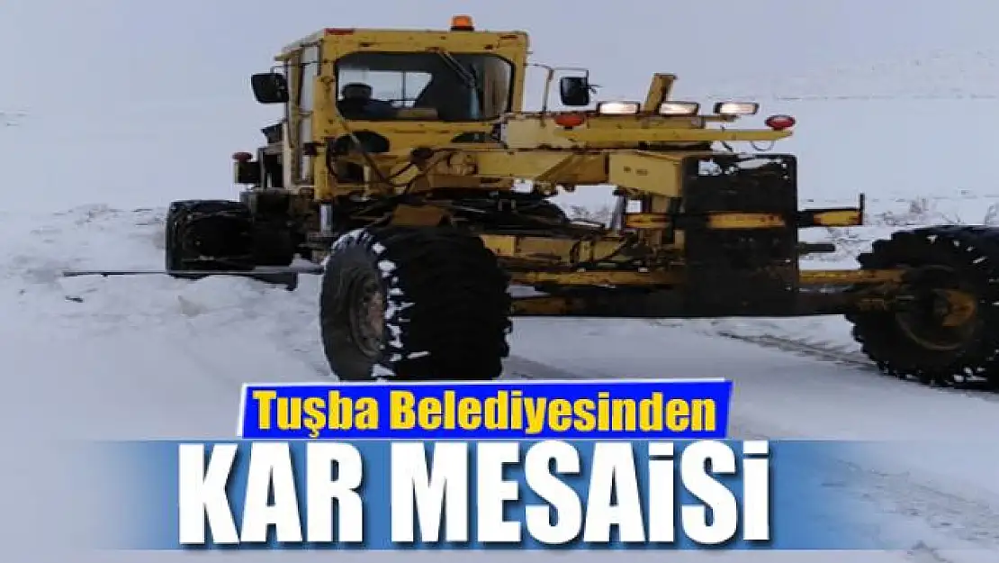 Tuşba Belediyesinden kar mesaisi