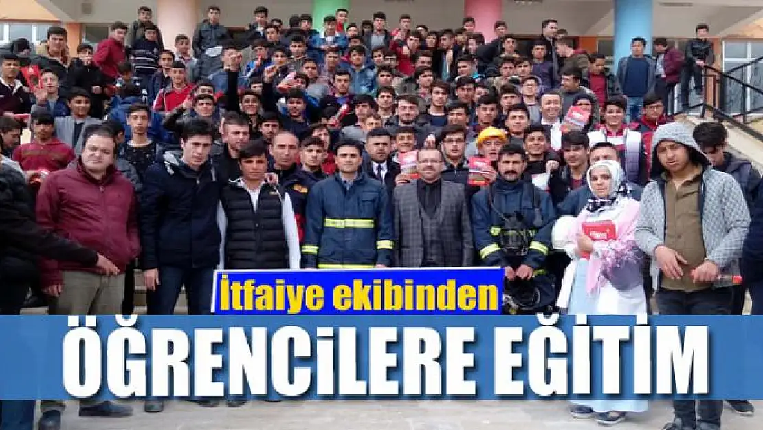 İtfaiye ekibinden öğrencilere eğitim