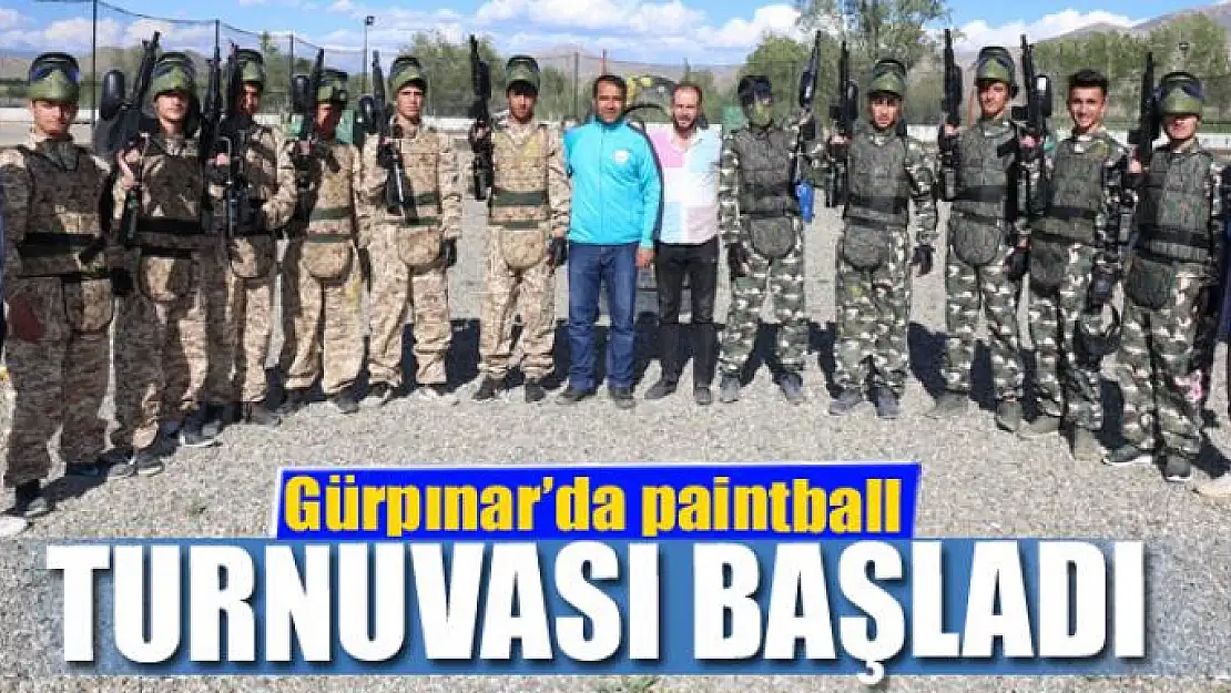 Gürpınar'da paintball turnuvası