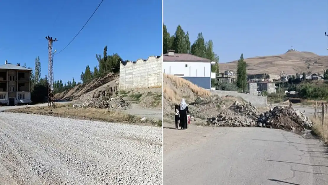 İki mahalleyi birbirine bağlayan yol yeniden trafiğe açıldı