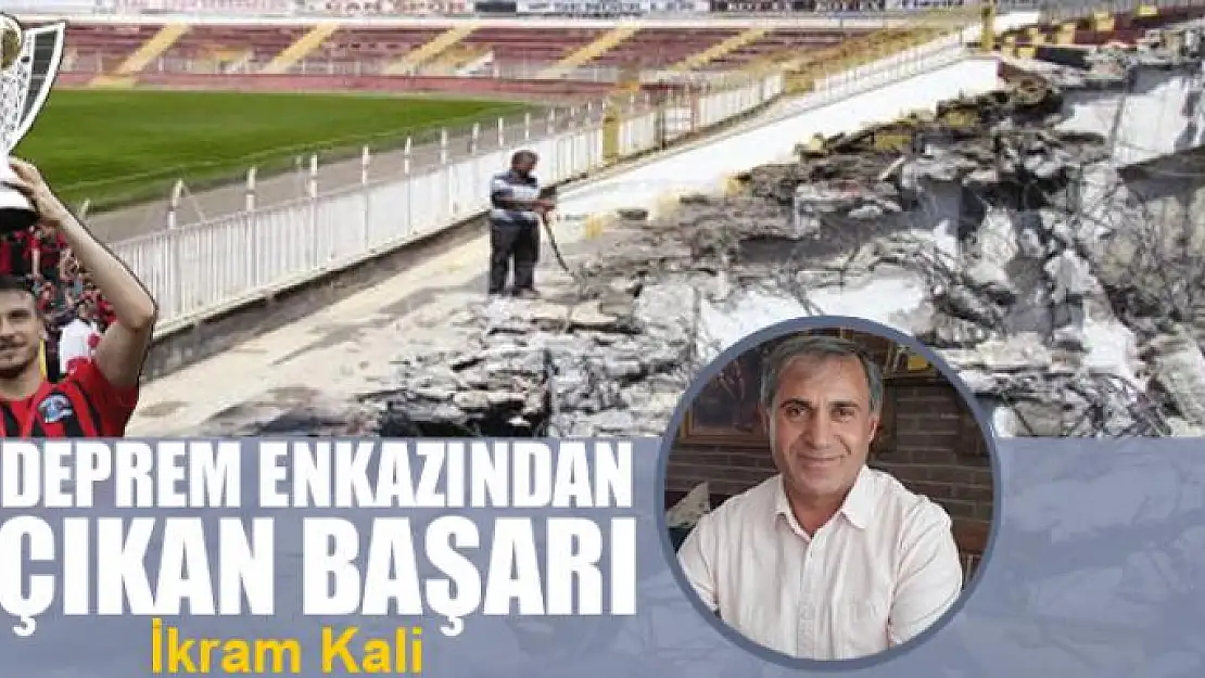 Deprem enkazından çıkan başarı