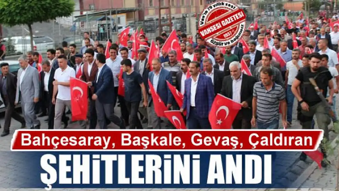 Bahçesaray, Başkale, Gevaş, Çaldıran şehitlerini andı