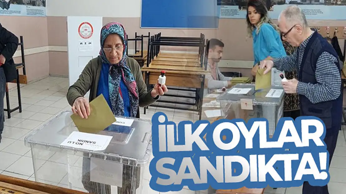 İlk oylar sandıkta!