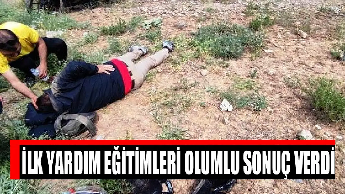 İlk yardım eğitimleri olumlu sonuç verdi