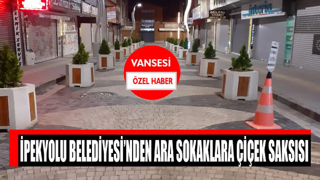 İpekyolu Belediyesi'nden ara sokaklara çiçek saksısı