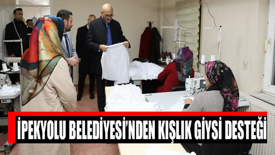 İpekyolu Belediyesi'nden kışlık giysi desteği