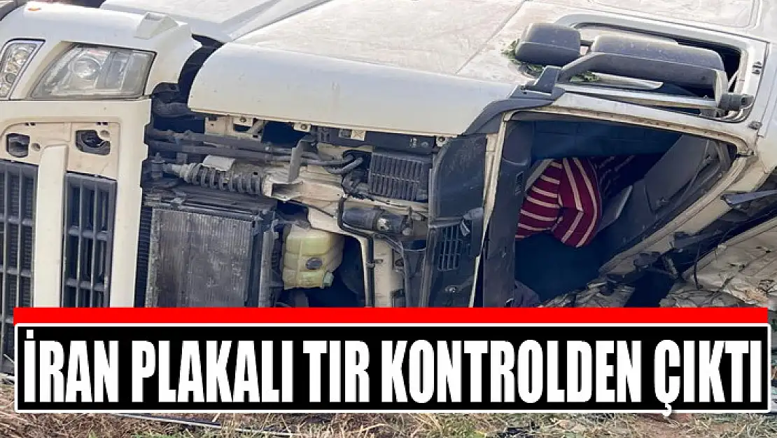 İran plakalı tır kontrolden çıktı