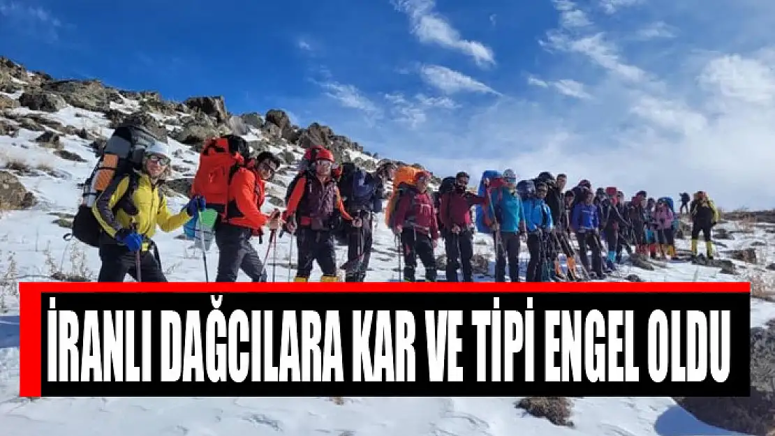 İranlı dağcılara kar ve tipi engel oldu