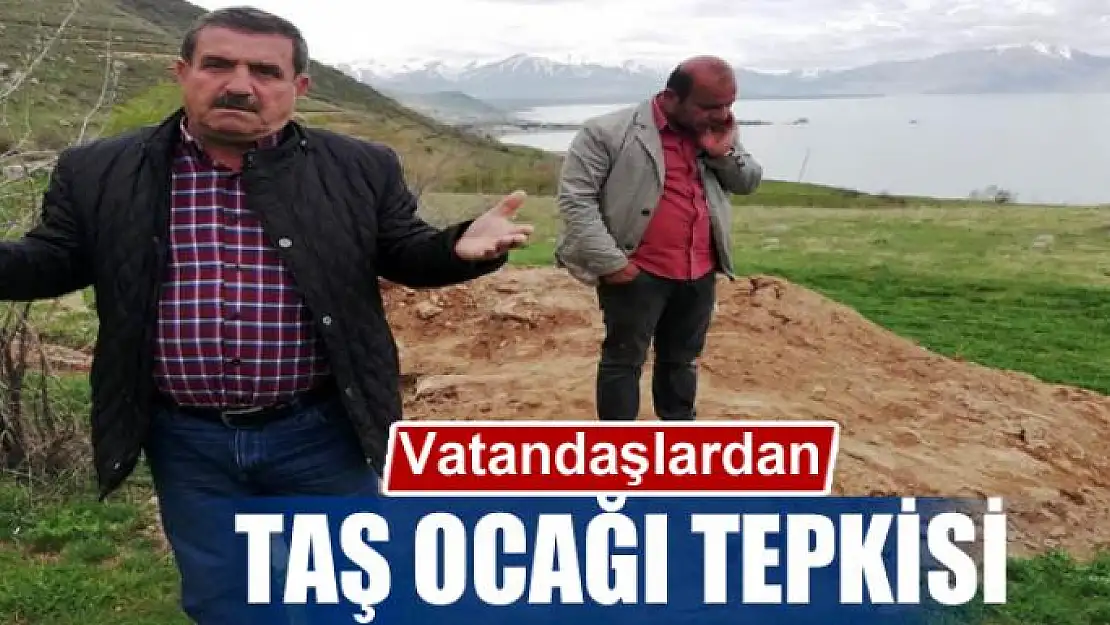 Vatandaşlardan taş ocağı tepkisi