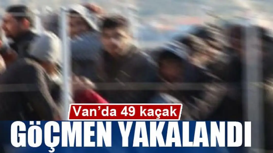 Van'da 49 kaçak göçmen yakalandı