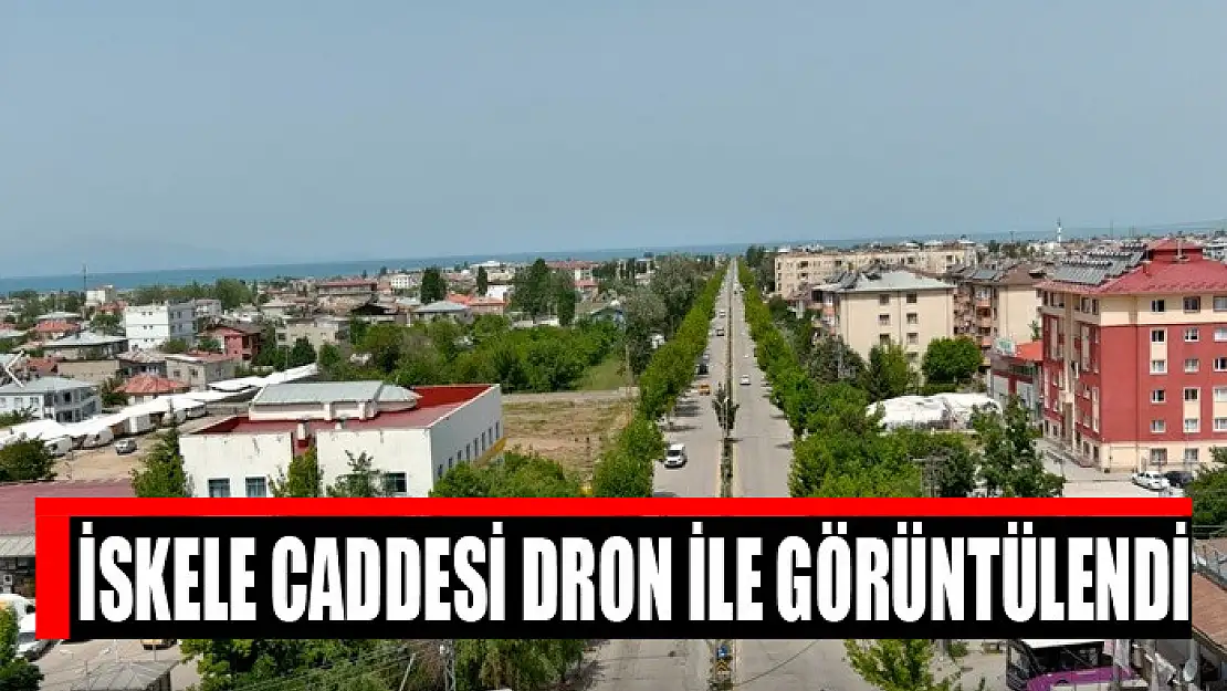 İskele Caddesi dron ile görüntülendi