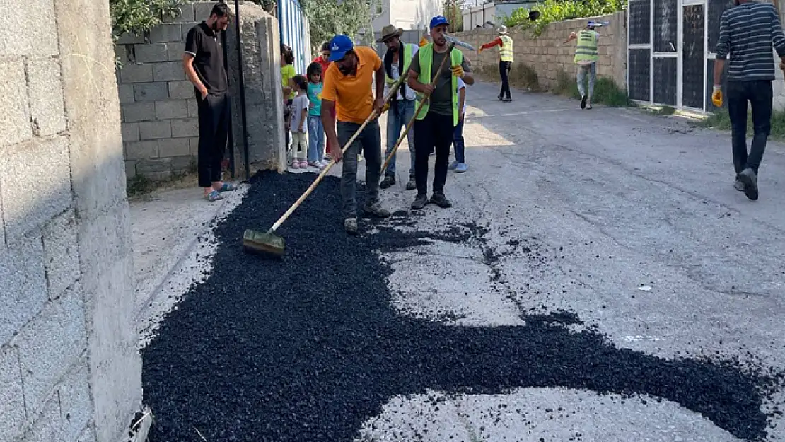 İstasyon Mahallesi'nde asfalt çalışması