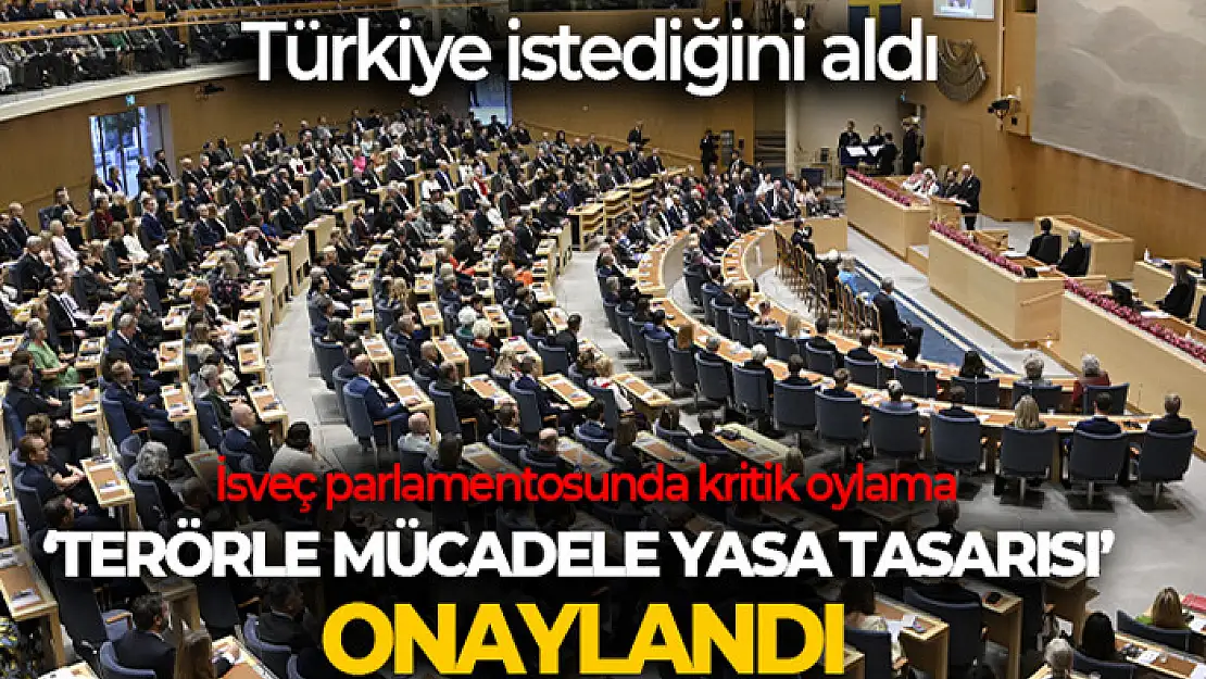 İsveç parlamentosunda 'terörle mücadele yasa tasarısı' onaylandı