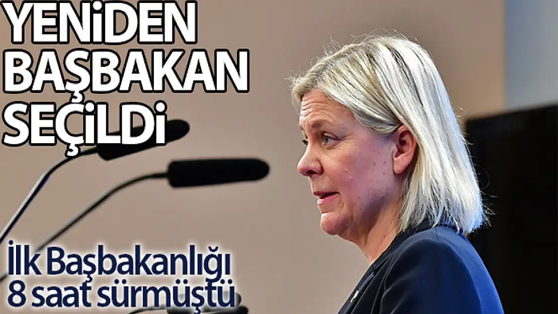 İsveç'te görevinden istifa eden Andersson ikinci kez başbakan seçildi