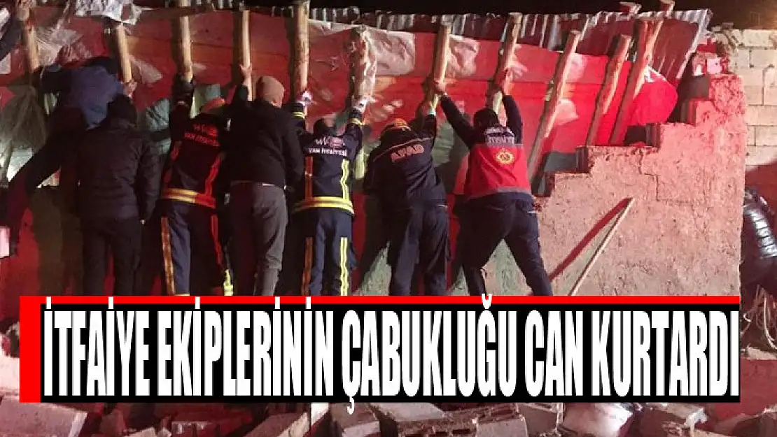 İtfaiye ekiplerinin çabukluğu can kurtardı