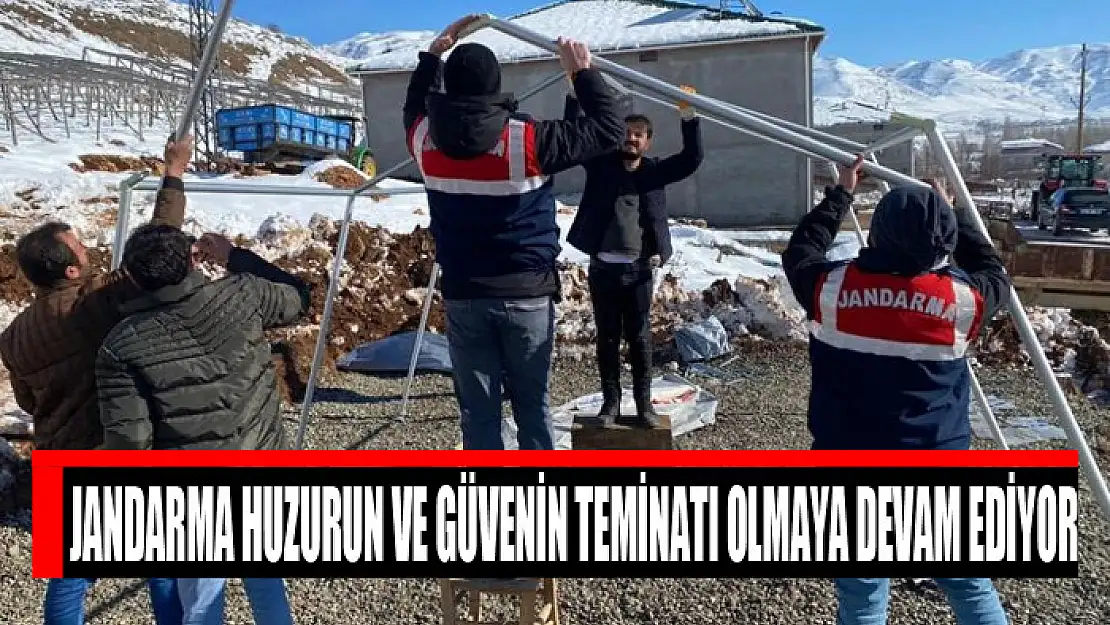 Jandarma huzurun ve güvenin teminatı olmaya devam ediyor