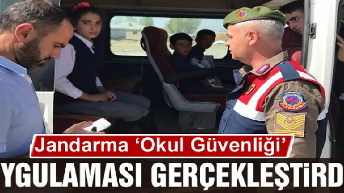 Jandarmadan 'Okul Güvenliği' uygulaması