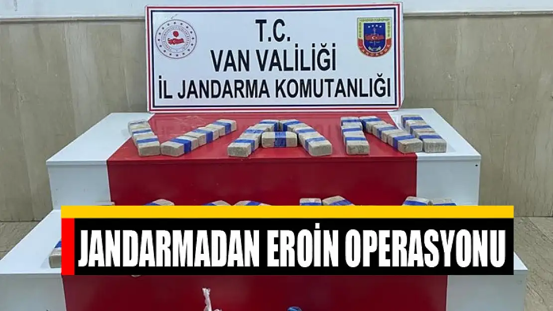 Jandarmadan eroin operasyonu