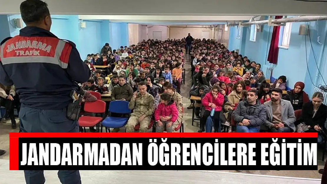 Jandarmadan öğrencilere eğitim