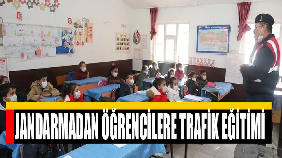 Jandarmadan öğrencilere trafik eğitimi