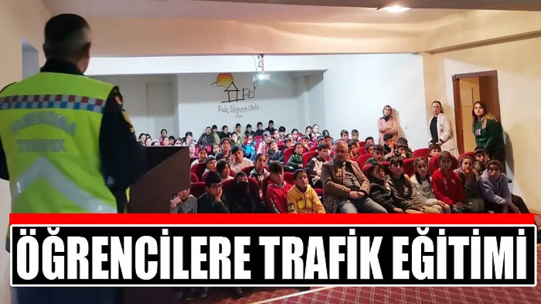 Jandarmadan öğrencilere trafik eğitimi