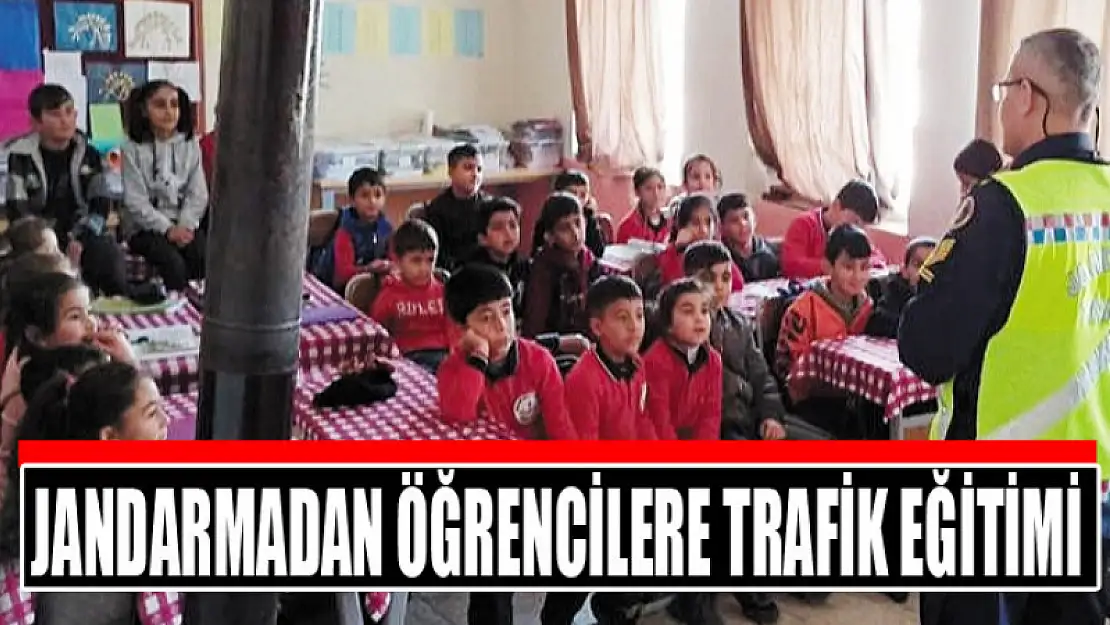 Jandarmadan öğrencilere trafik eğitimi