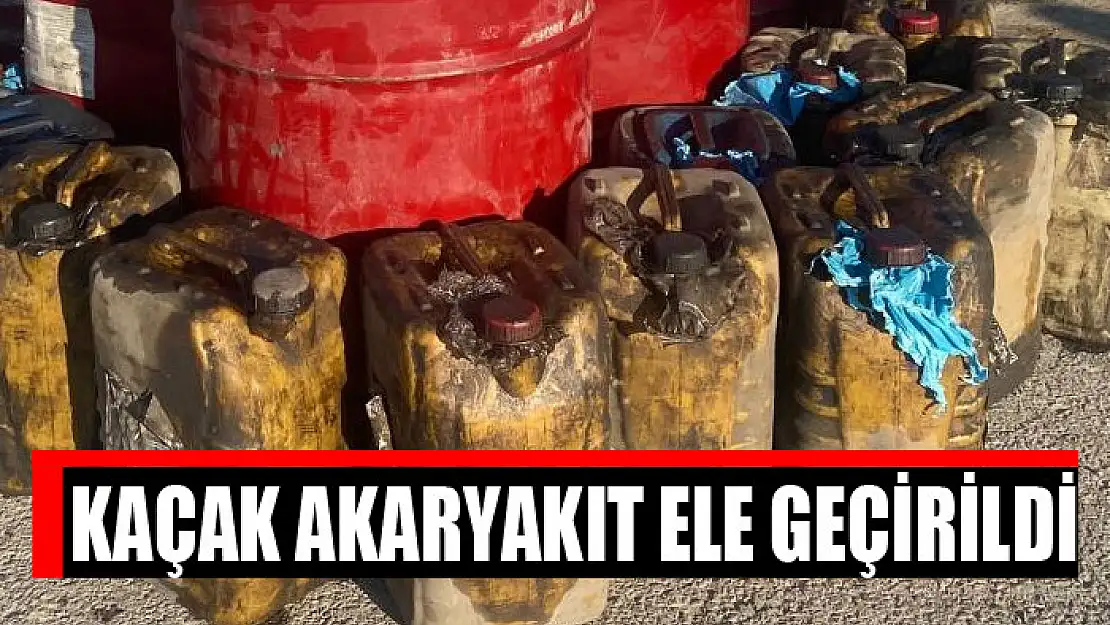 Kaçak akaryakıt ele geçirildi