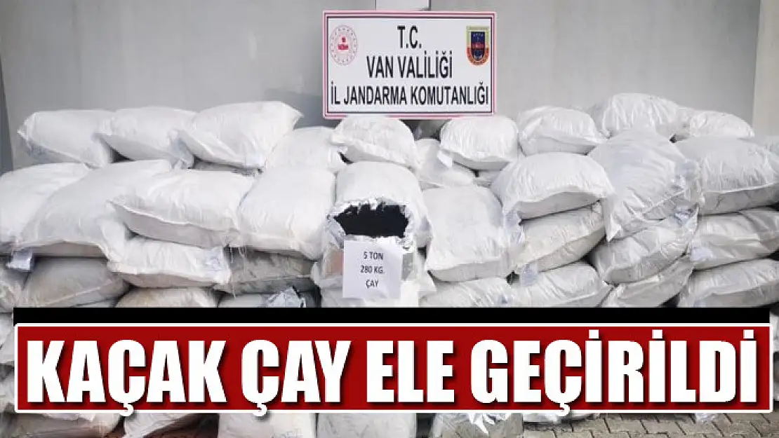 Kaçak çay ele geçirildi