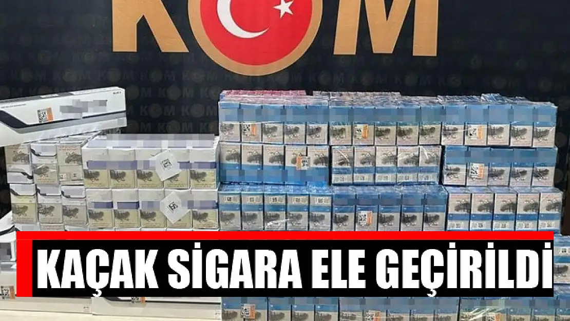 Kaçak sigara ele geçirildi