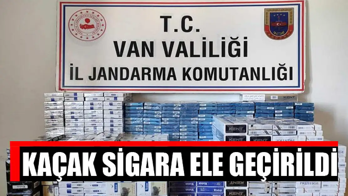 Kaçak sigara ele geçirildi