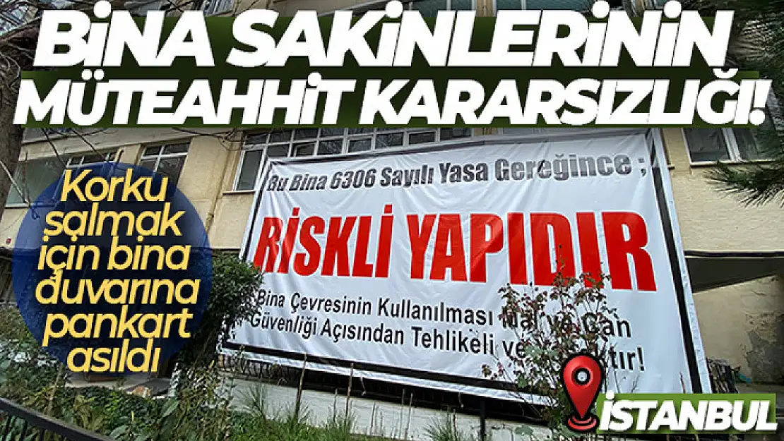 Kadıköy'de bina sakinlerinin müteahhit kararsızlığı