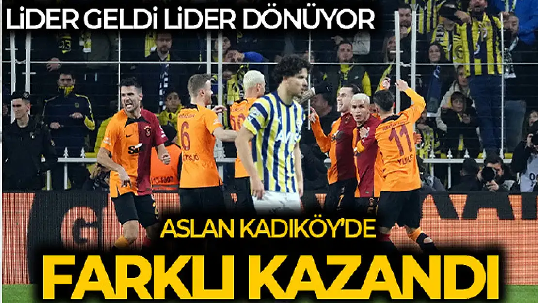 Kadıköy'de zafer Galatasaray'ın